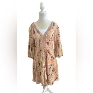 Foxiedox Anthropologie Hummingbird‎ Dress Womens Medium